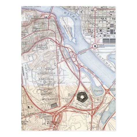 Map of the Pentagon Road System Postcard | Zazzle | Pentagon, Postcard ...