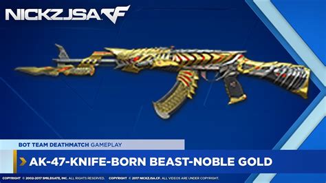 Ak Knife Born Beast Noble Gold Crossfire China Youtube