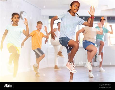 African Boy Dances Vogue In Choreographic School Friends And Teacher