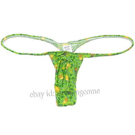 Men S Slim Pouch Bikini Underwear Sexy Male Tiny Slip String Swim Bottoms Thong Ebay