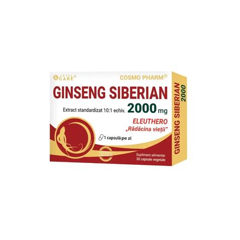 Ginseng Siberian Mg Cps Cosmo Pharm Minuneanaturii Ro