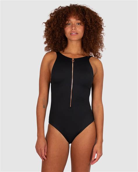 Eco High Neck Zip One Piece Swimsuit Baku™ Swimwear