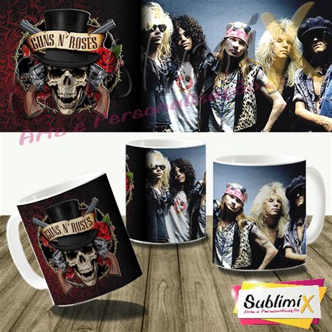 Caneca Ceramica Guns N Roses Produtos Personalizados No Elo7