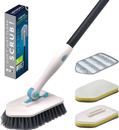 Amazon Shower Cleaning Brush With Long Handle In Bathroom