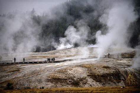 Fumaroles in Yellowstone Photograph by Nano Calvo