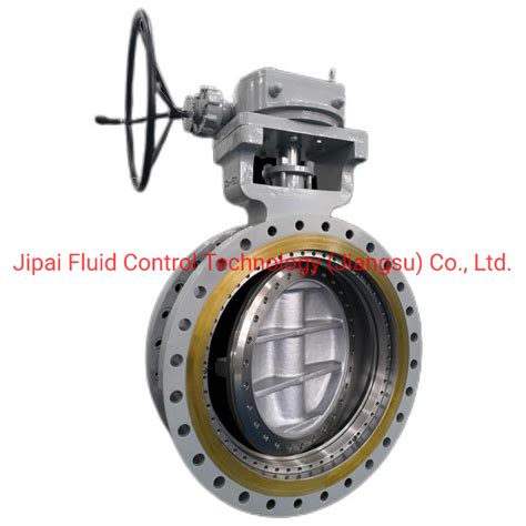 Flange End Triple Offset Butterfly Valve With Gearbox Metal Seal Dn