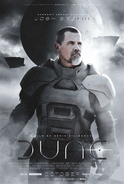 Dune (2021) Character Poster for Josh Brolin [2120x3140] design by ...