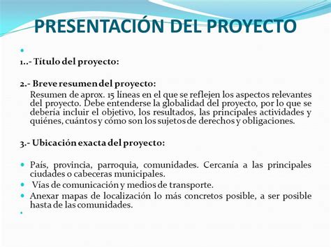 Presentación del proyecto