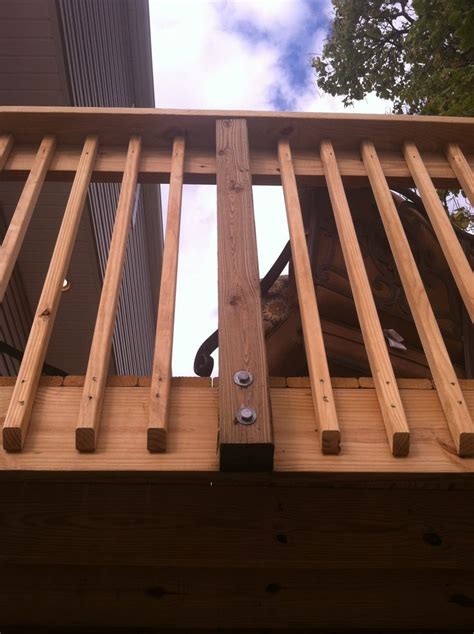 sun deck wood railing designs - - Image Search Results | Wood deck ...