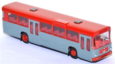 1zu87 eu Shop für gebrauchte Modellautos MAN SL 200 Stadtbus rot grau