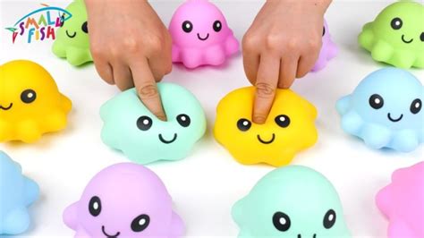 KiKi Octopus Squishy Toys Kawaii Squeeze Reliever Toy Fidget Pop Pinch