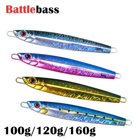 2022 Sea Fishing Metal Jig 100g 120g 160g Fishing Lure Weights Bass