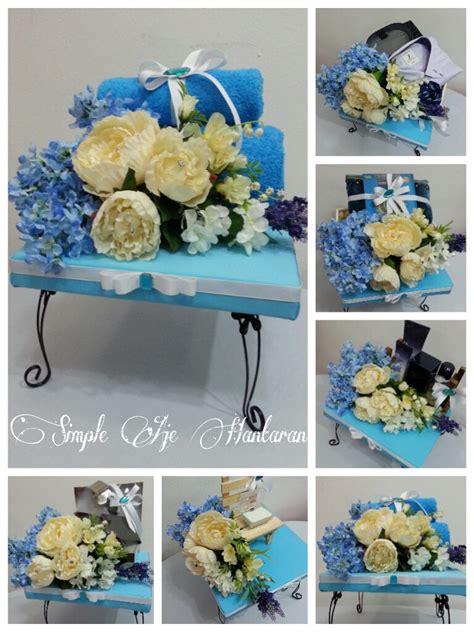 Simple Aje Hantaran Hantaran Biru Cair Dan Putih Kak Rusina