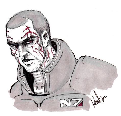 Mass Effect Renegade Shepard By Seisei On Deviantart