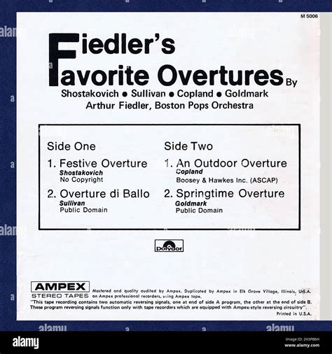 Fiedlers Favorite Overtures â€¢ Shostakovich â€¢ Sullivan â€¢ Copland