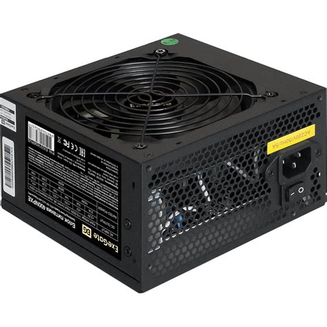 Блок питания ExeGate 400W, 400NPXE ATX, PPFC, 12cm fan, 24pin, 4+4pin ...
