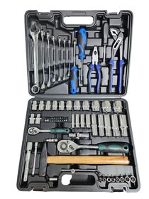 74 Piece Chrome Vanadium Ratchet Spanner Mixed Tool Set Shop Today