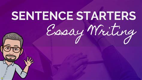 Esl Writing Sentence Starters Youtube