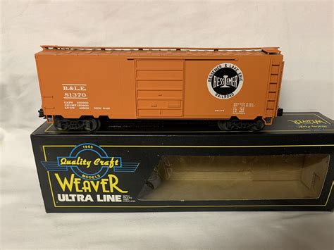 Weaver Bessemer Lake Erie Ps Boxcar O Scale B Le Freight Train