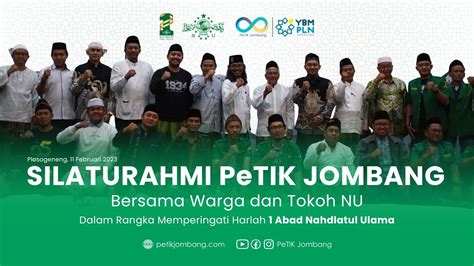 Silaturahim PeTIK Jombang YBM PLN Bersama Warga Tokoh NU Dalam