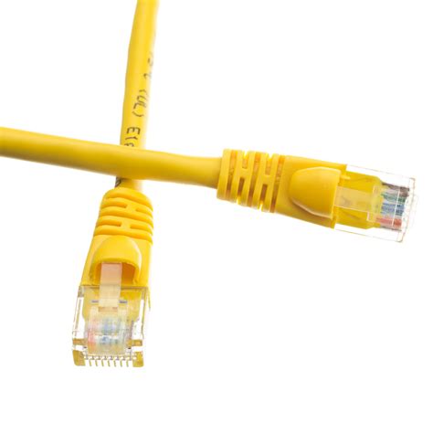 Cat A Yellow Copper Ethernet Cable Gbit Mhz Ft