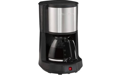 Moulinex Subito Select Filter Coffee Machine Black Silver Plastic