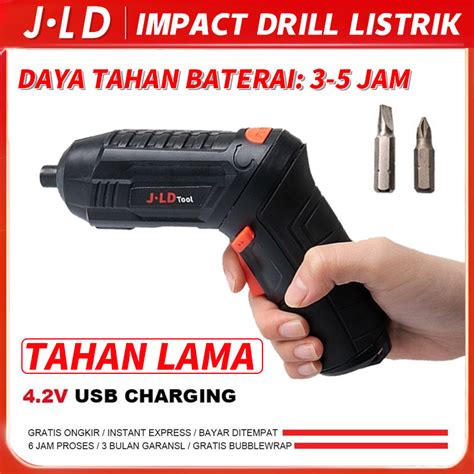 Jual Jld Tools Mesin Bor Obeng Elektrik Cordless Screwdriver 4 2v