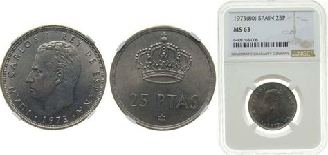 Madrid Mint Spain Kingdom Pesetas Juan Carlos I