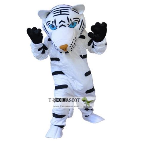 White Tiger Mascot Costume