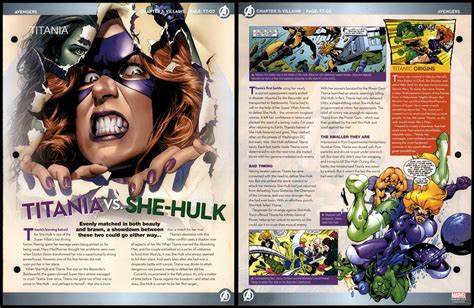 Titania Vs She Hulk Tt 02 Villains Avengers Marvel Fact File Page