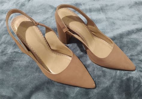 Scarpin Salto Grosso Nude Anne Kanner Sapato Feminino Anne Kanner