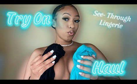 TRANSPARENT Lingerie Try On Haul See Through Lingerie Dress Videos Try On Haul Girls