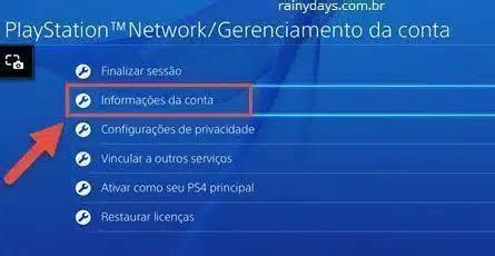 Como Mudar ID Da PSN Sony Alterar Nome Rainy Days BR