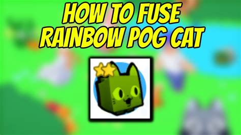 New How To Fuse Rainbow Pog Cat In Pet Simulator X Youtube