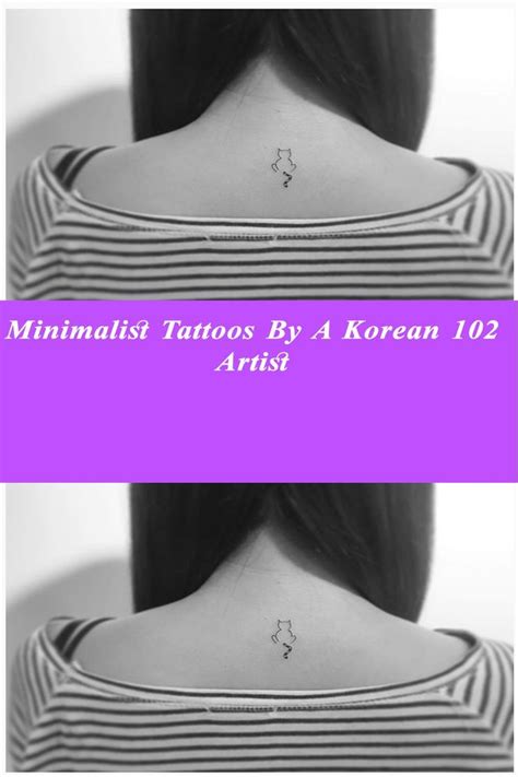 Minimalist Tattoos By A Korean Artist In Minimalist Tattoo