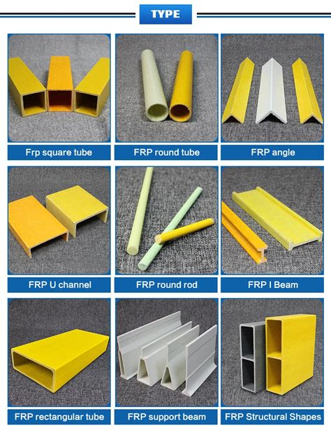 High Strength Pultrusion Shaped Structural Grp Pultruded Profiles