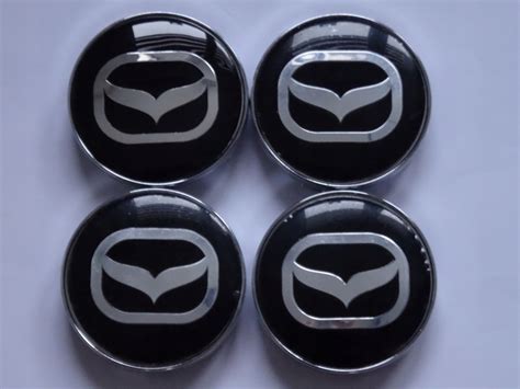 4x Dekielki Dekle Emblematy Na Felgi MAZDA 60 Mm C Mazda Kapsle Znaczki