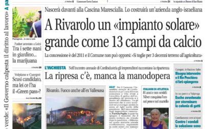 Il Canavese Edizione Rivarolo Del Settembre In Edicola Ecco La