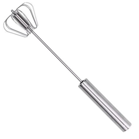 Stainless Steel Whisks Hand Push Whisk Blender Semi Automatic Whisk