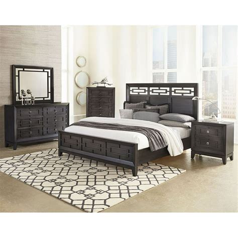 Cambridge Wright 5 Piece Queen Size Bedroom Suite In Gray