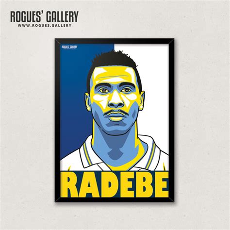 Lucas Radebe - Leeds Utd - A3 Print – Rogues' Gallery