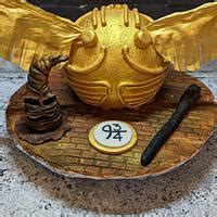 Harry Potter Golden Snitch Cake Decorated Cake By Cakesdecor