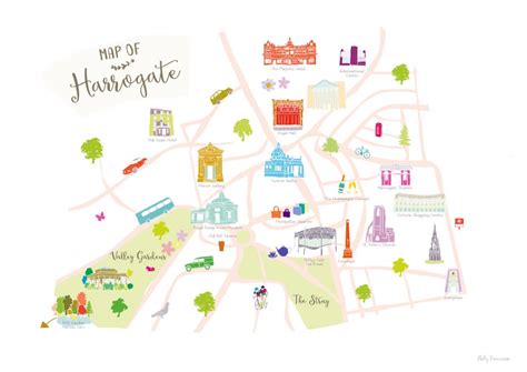 Win a bespoke map of Harrogate, from original hand-drawn illustrations ...