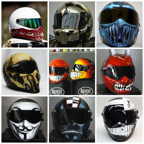 Bandit XXR Custom Painted Motorcycle Helmets