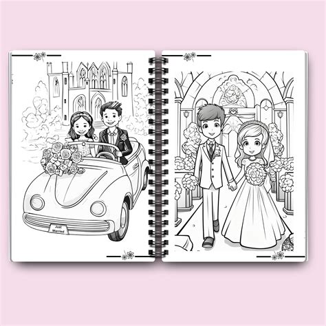 Kids Wedding Coloring Book Children Wedding Book Pages - Etsy