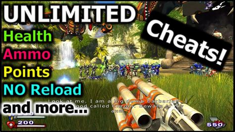 Serious Sam Cheats Unlimited Health Ammo Points And More