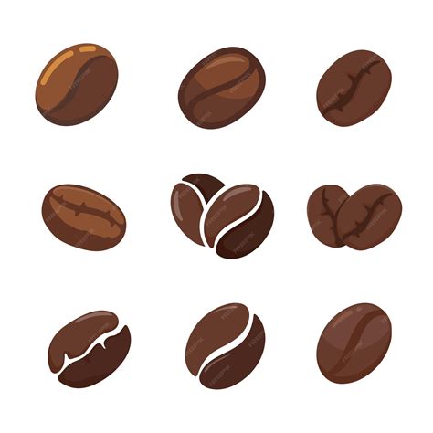 Premium Vector Brown Roasted Coffee Beans It Has A Bitter Aroma And