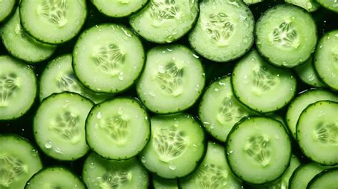 Unlimited Background Texture Seamless Cucumber Pattern For Vegetable