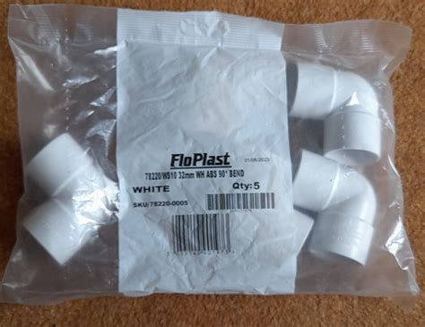 Floplast White Mm Bends Pack Plumbing Fittings Solvent Weld Ebay