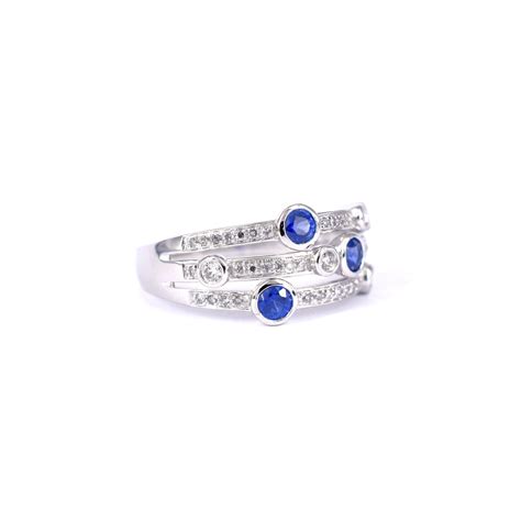 Sapphire & Diamond Bubble Ring | Doble Jewellers